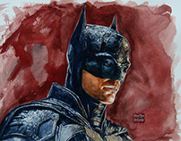 New Batman watercolor fanart