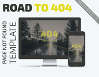 Road to 404 – Responsive Design Page Not Found Template