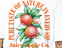 Floral and Fruit themed graphic tees