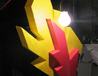 Flame Horse. Art installation