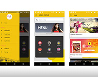 Video Status Android App Screens