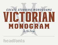 Victorian Monogram Creator Font