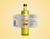 Extra-virgin olive oil label design