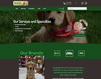 Web design & development for wholesale animal grocery