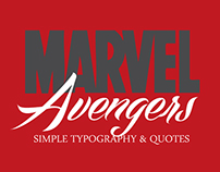The Avengers Simple Typography