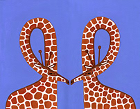 Gentle Giraffes Love