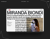 Miranda Biondi Portfolio - UI/UX, Website