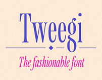 Tweegi the fashionable font!