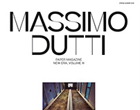 MASSIMO DUTTI PAPER MAGAZINE III | EDITORIAL DESIGN