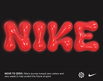Nike MOVE TO ZERO Lettering
