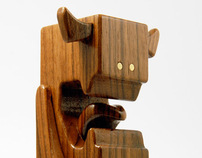 WALNUTI - 4" Wood Toy by pepe