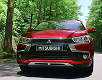 Origami stop motion TV commercial Mitsubishi ASX
