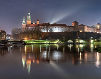 Krakow in the evening