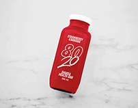 80/20 Shake & Health Bar: Logo Design