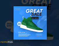 Shoe Sale Social Media Free PSD