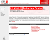 York science and technology studies website - design 2
