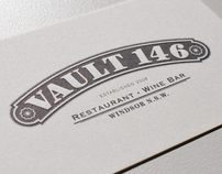 Identity Design for Vault 146 Restaurant and Wine Bar