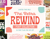 The Retro Rewind Font Collection - 93% Off!