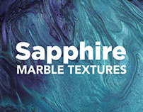 Sapphire Modern Marble Ink Textures