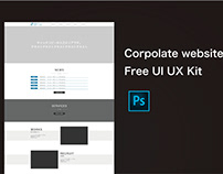 Corpolate website Free UI UX Kit