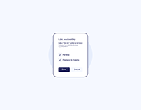 Day 1597 • Edit Availability Card UI Design
