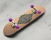 Skateboard symmetrical ornament
