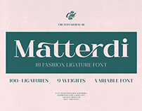 Matterdi - Hi-fashion ligature font