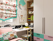 girl bed room design