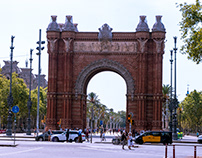 Barcelona, Arco del Triunfo y parque de la ciudadela..
