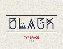 BLACK typeface