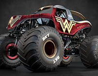 3d Model - Wonder Woman - Monster Jam® Monster Truck