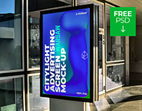 Free Warsaw Outdoor Citylight Ad Screen Mock-Up 8 v1