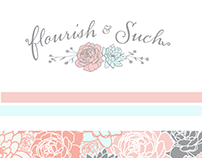 Flourish & Such Logo and Branding Design