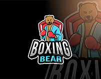 Boxing Bear Esport Logo Template