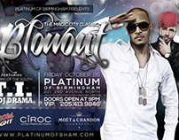 TI and DJ Drama Party Flyer