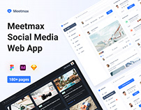 Social Media Networks Web App - Meetmax