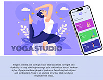 Yoga Studio app design