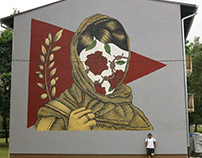 Mural of solidarity with people of Palestine / Croatia