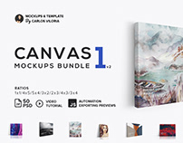 Canvas Mockups Bundle 01