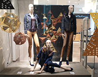 7 for all mankind | Christmas Window Display