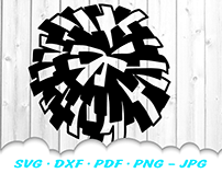 Cheer Pom SVG Cut Files For Cricut