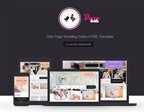 Dear Bride - One Page Wedding Salon HTML Template