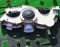 shopping mall proposal architectural model