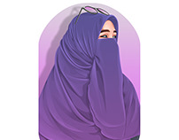 Hijab on vexel