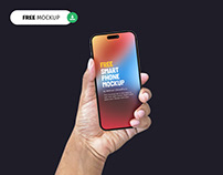 Free iPhone 14 Pro in Hand Mockup