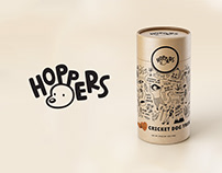 "Hoppers" Cricket Dog Treats Packaging