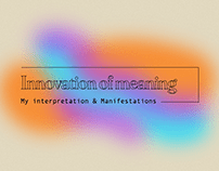 Innovation of meaning