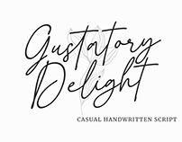 Gustatory Delight - a Casual Handwritten Font