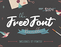 Free Font Bundle (Worth $104)