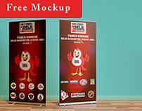 Download Free Standee Banner Mockup PSD